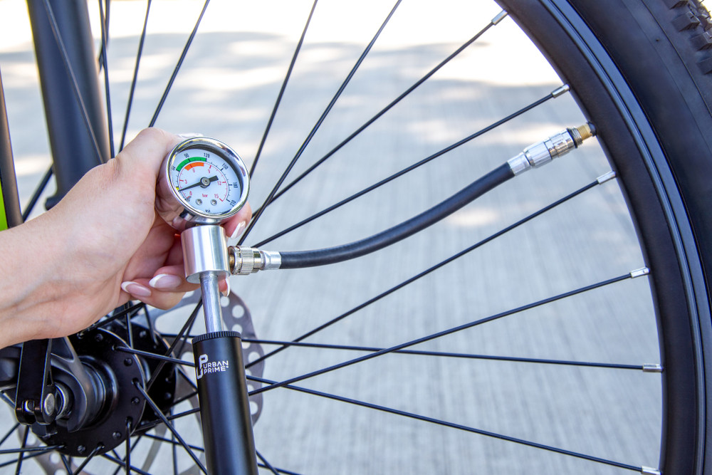 Manometro Accessori Per Gonfiare Ruote Bici Adattatore Gonfiaggio